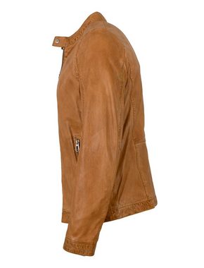 Milestone Lederjacke MSLacona Milestone - Herren Echtleder Lederjacke Lammnappa camel