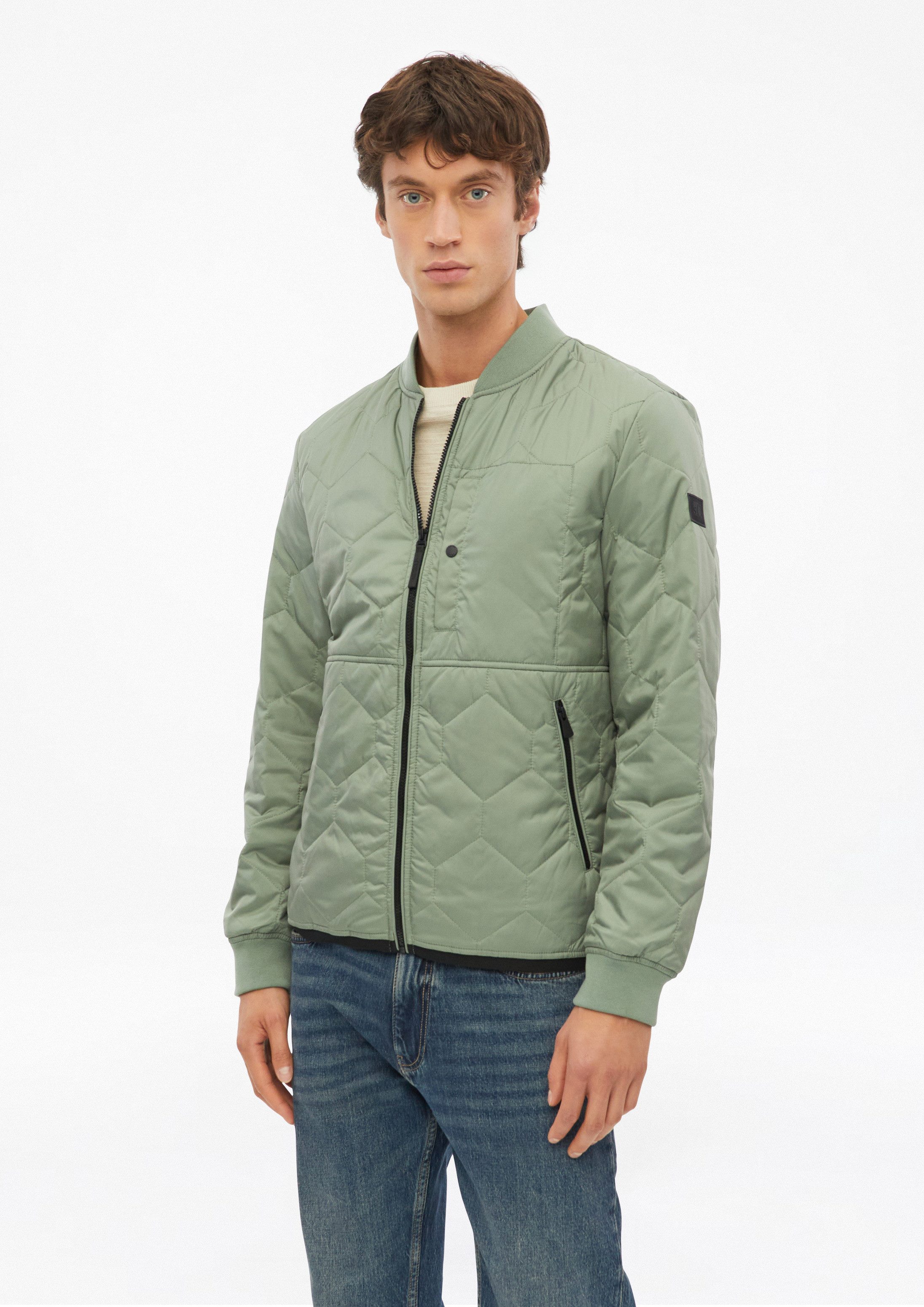 s.Oliver Funktionsjacke Outdoor-Jacke Sportiver Stepp-Blouson mit Kontrast-Details