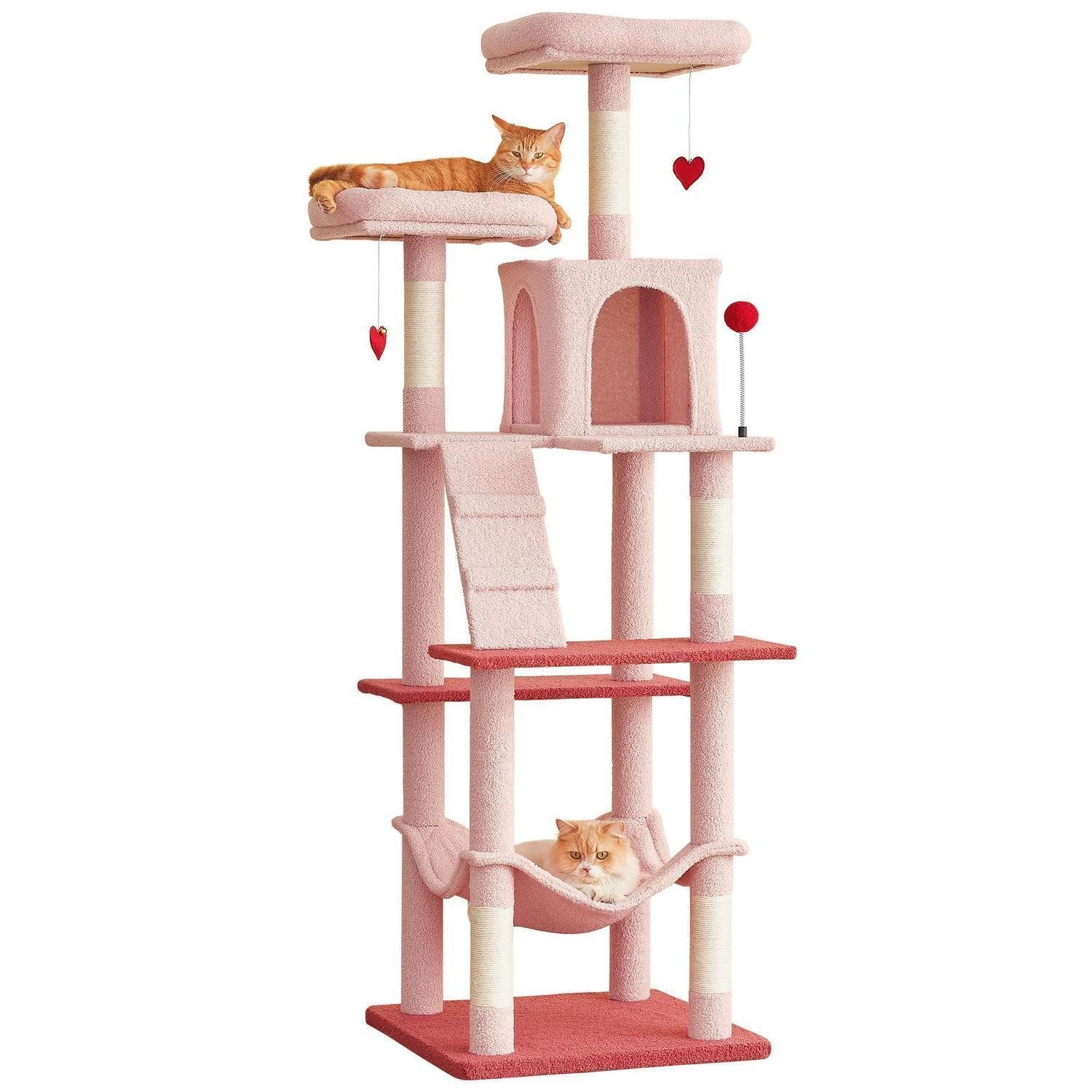 LuxusKollektion Kratzbaum Kratzbaum Katzenliege Rosa XL