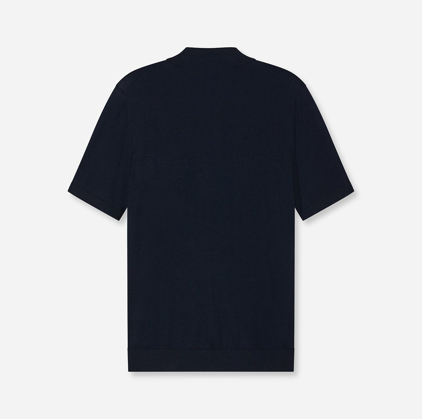 OLYMP Poloshirt Strick Casual mit geripptem Kragen, unifarben