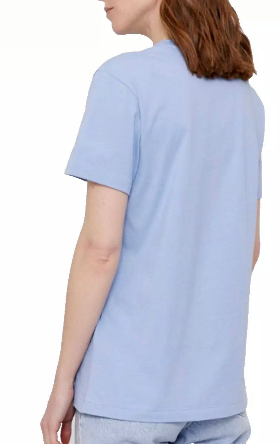 Polo Ralph Lauren T-Shirt Damen Logo Regular Fit Retro Logo Tee Shirt Gerippter Rundhalsausschnitt, Mehrfarbiges Logo