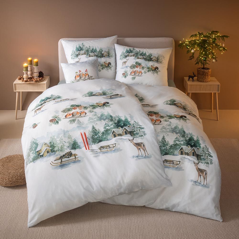 Estella Bettwäsche Birdy, Flanell, 2 teilig