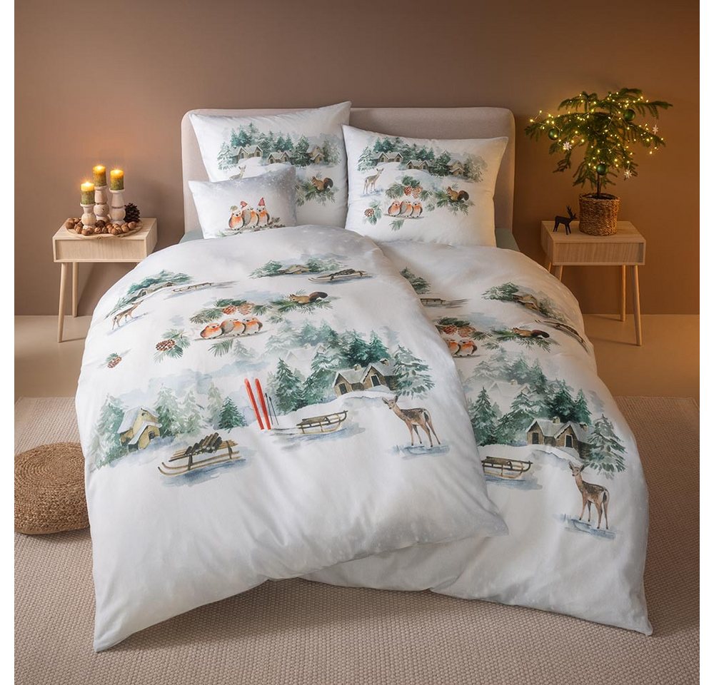 Estella Bettwäsche Birdy, Flanell, 2 teilig