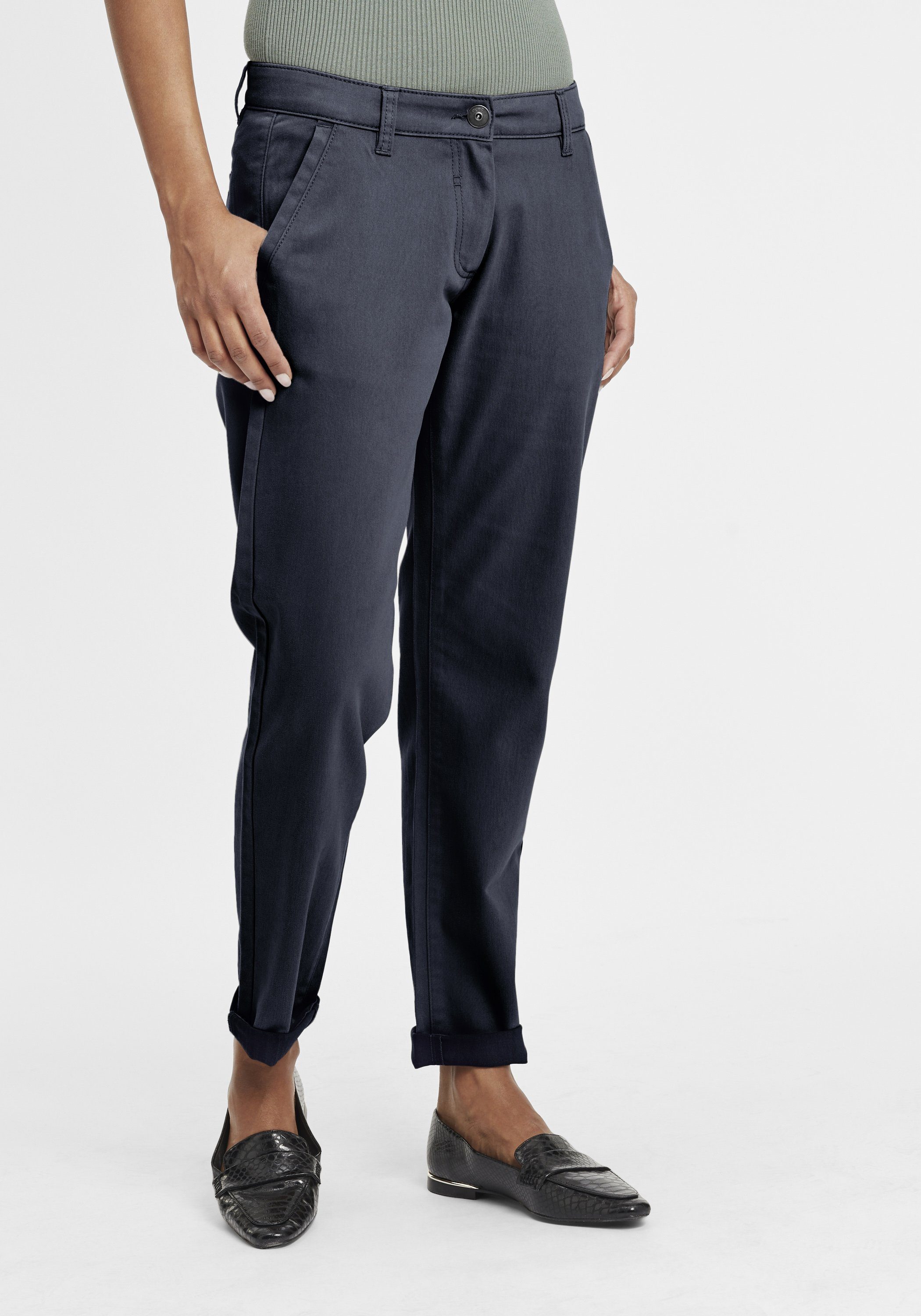 OXMO Chinohose OXDoneta Klassische Chino Stoffhose in softer Twill-Qualität