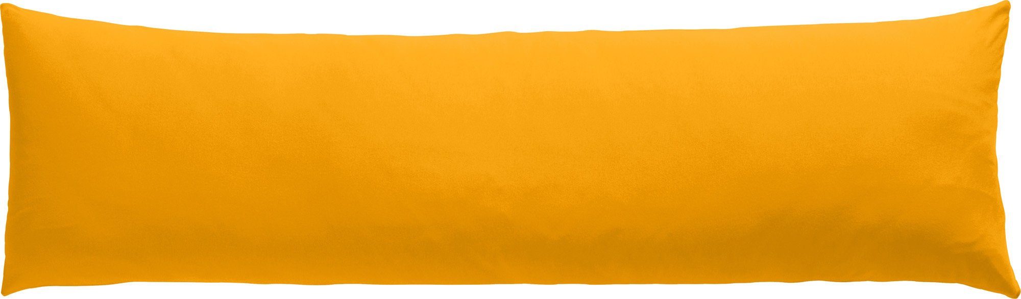 Seitenschläferkissenbezug Seitenschläferkissenbezug "Murnau", Erwin Müller (1 Stück), Single-Jersey Uni gelb