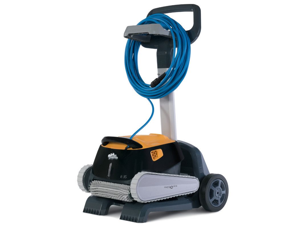 maytronics Poolbodensauger Dolphin E35 Poolroboter mit PVC Bürste