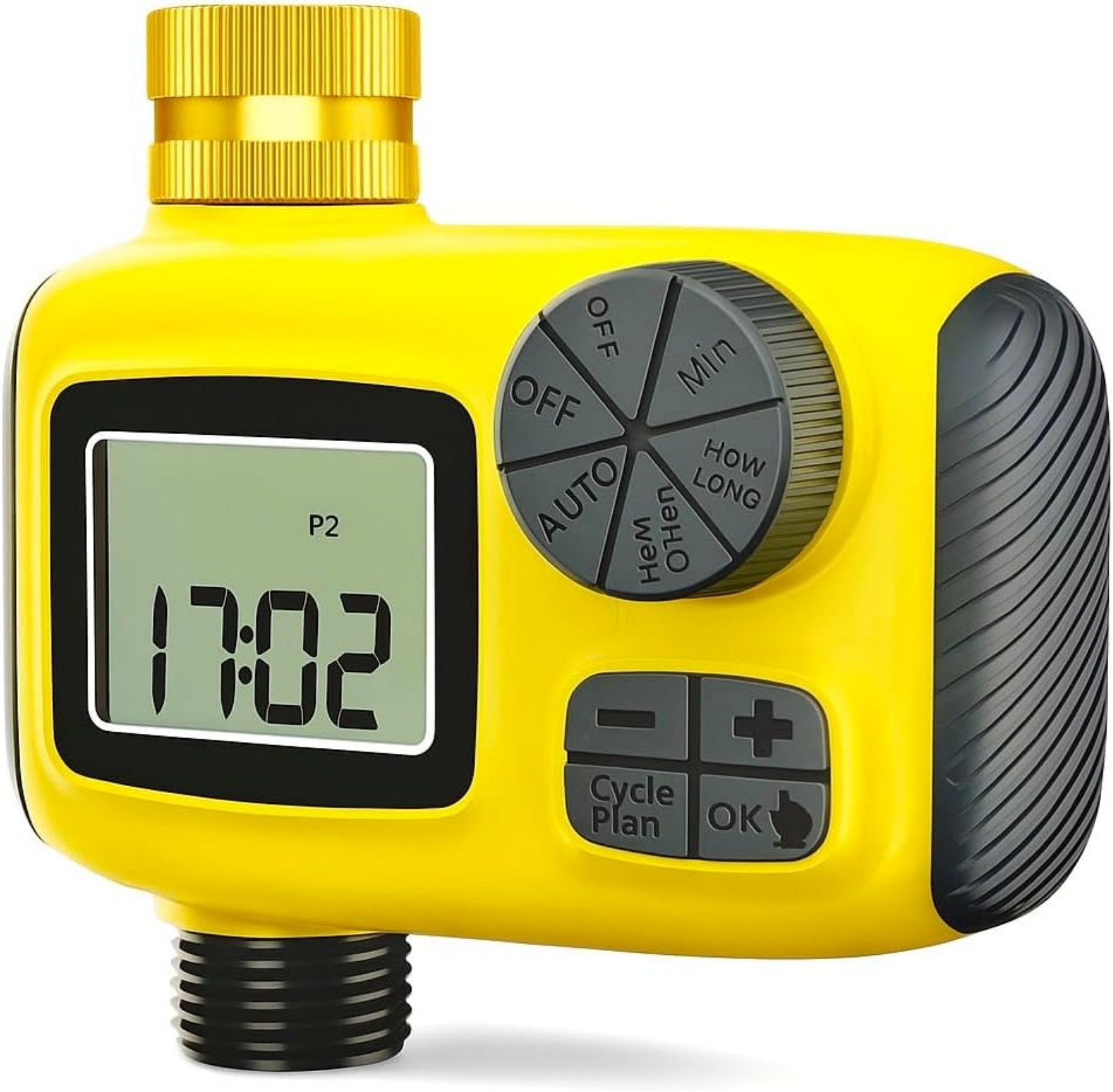 Blossom Bewässerungscomputer Digital mit 2 Ausgängen IP55 wasserdicht Garten Bewässerungssystem, (Regenverzögerung, Wasser Timer, Bewässerungssteuerung), Bewässerungsuhr für Rasen, Pflanzen, Tropfbewässerung