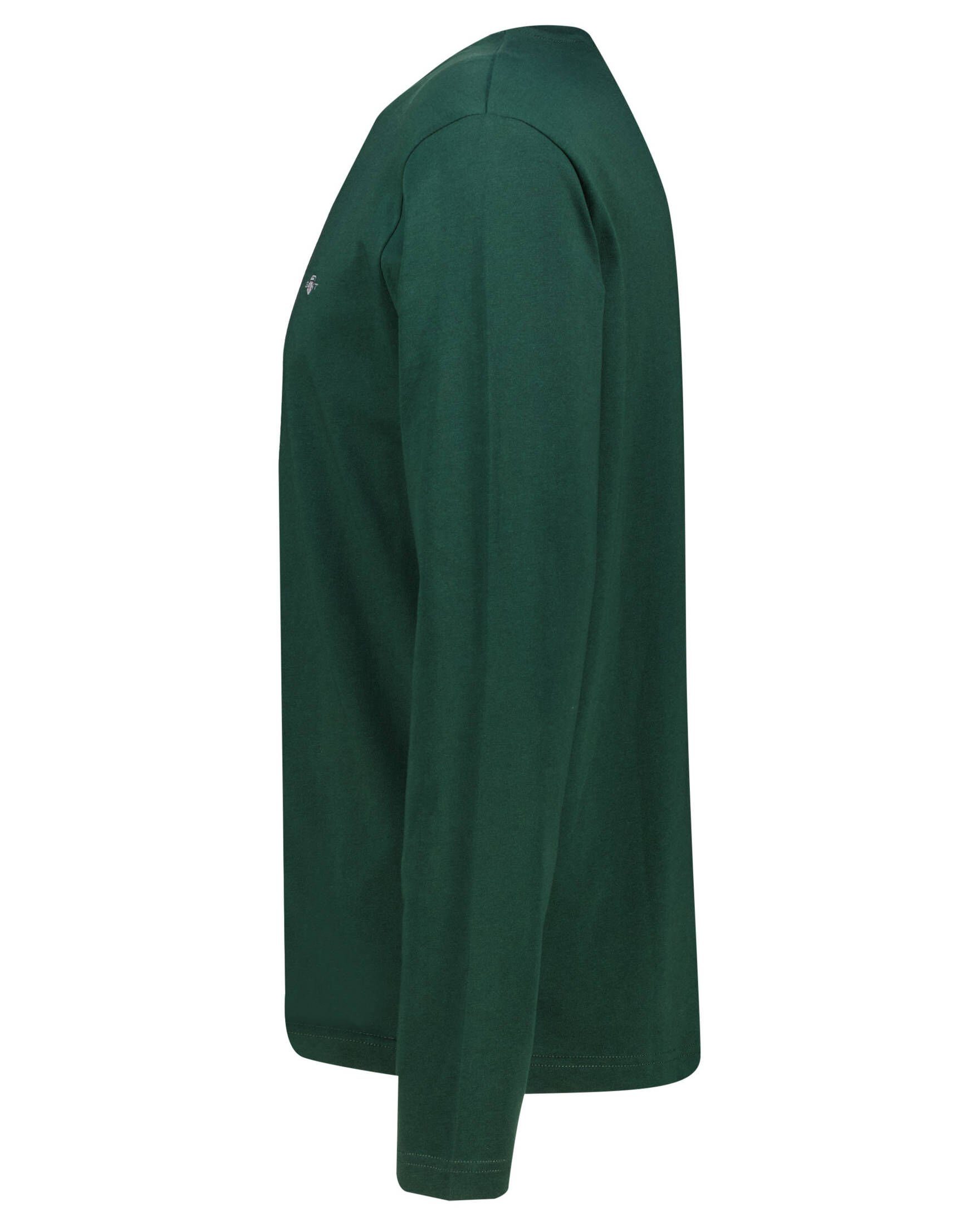 Langarmshirt T-Shirt grün Herren (1-tlg) Gant SHIELD (43)