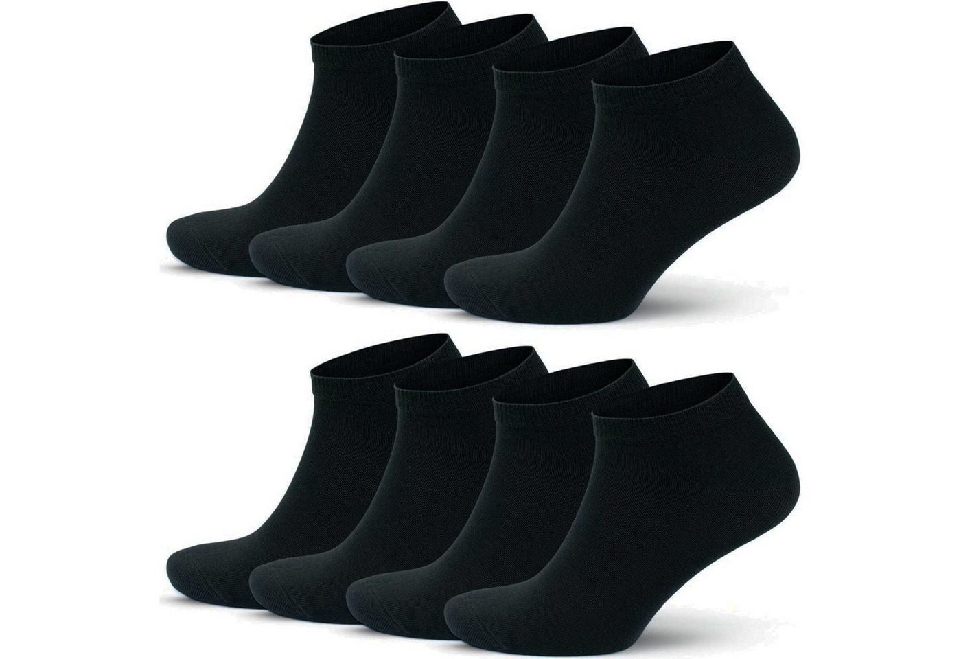 NERS Sneakersocken aus gekämmter Baumwolle für Damen und Herren, ohne drückende Naht (12-Paar) Premium Sneaker Socken mit Komfortbund, atmungskativ