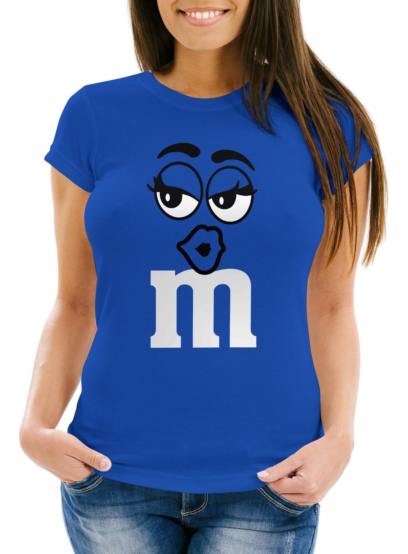MoonWorks Print-Shirt Damen T-Shirt Fasching Karneval günstig online kaufen