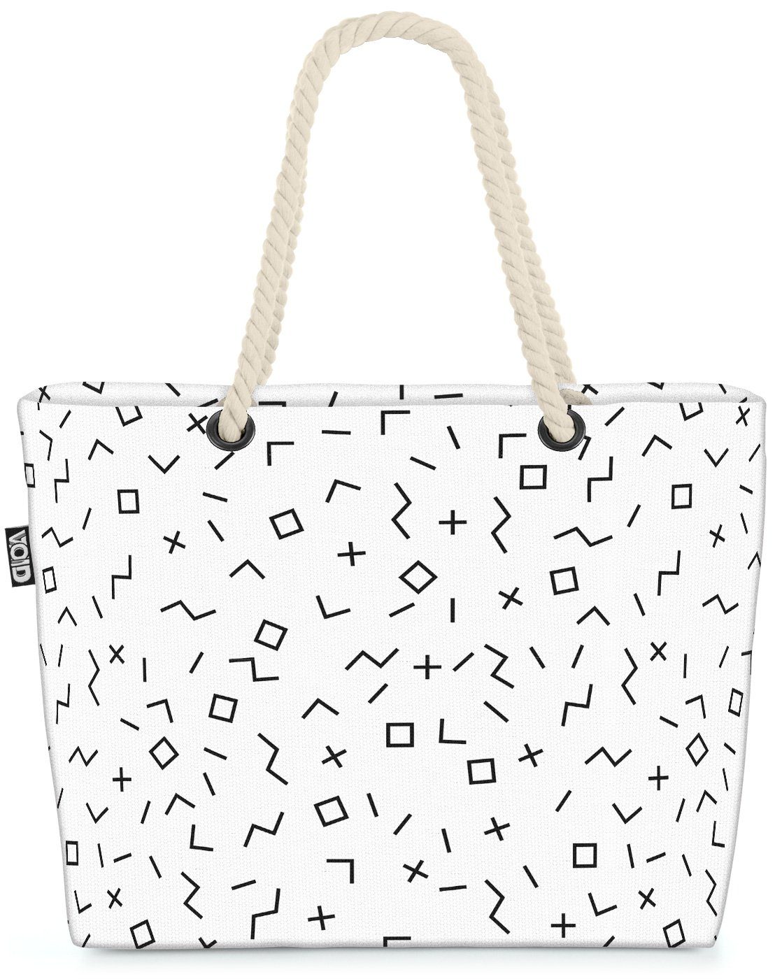 Konzept Pattern Beach Strandtasche deko 80 Mixed VOID Bag punktieren 90 abstrakt (1-tlg), classic kurve