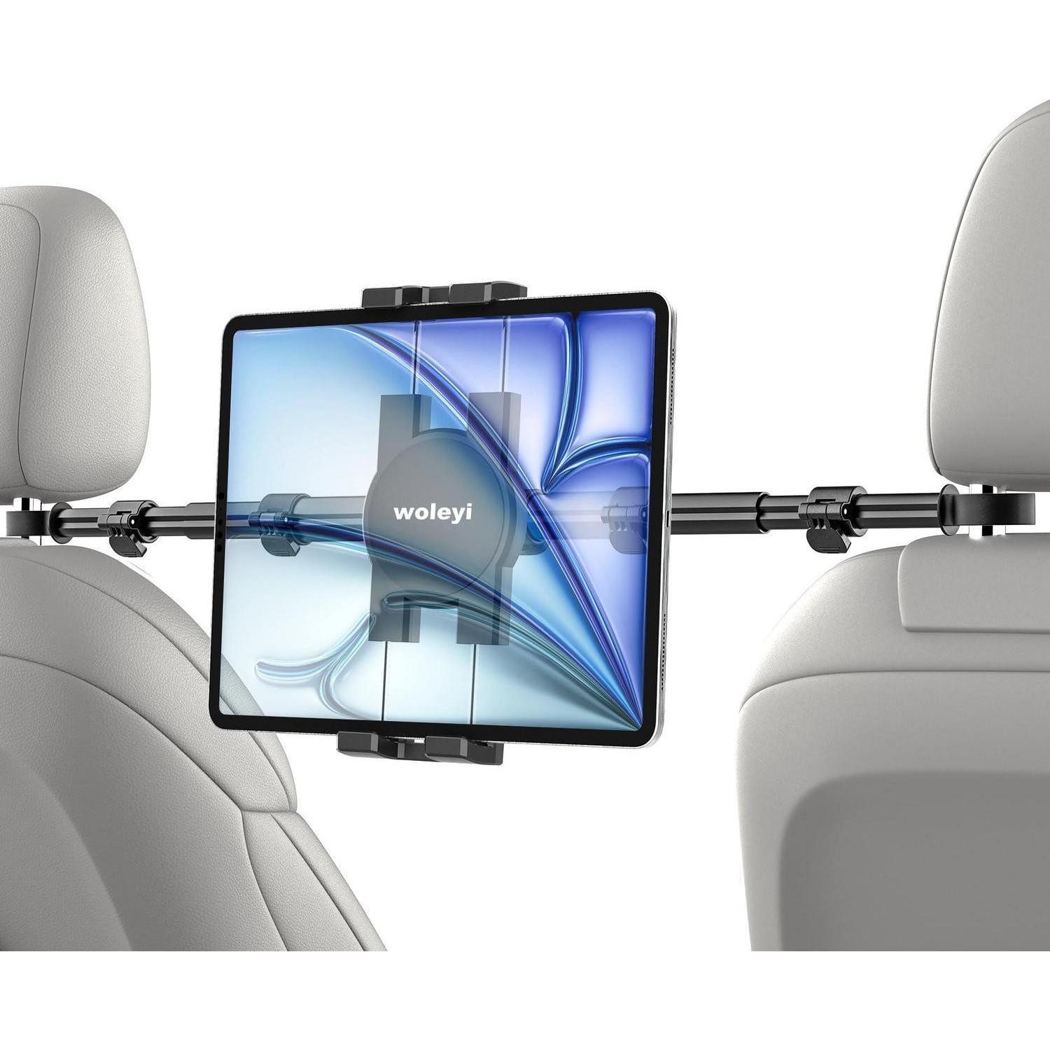 LuxusKollektion Tablet-Halterung Tablet Halterung Auto Kopfstütze Aluminium Kinder Handy Schwarz