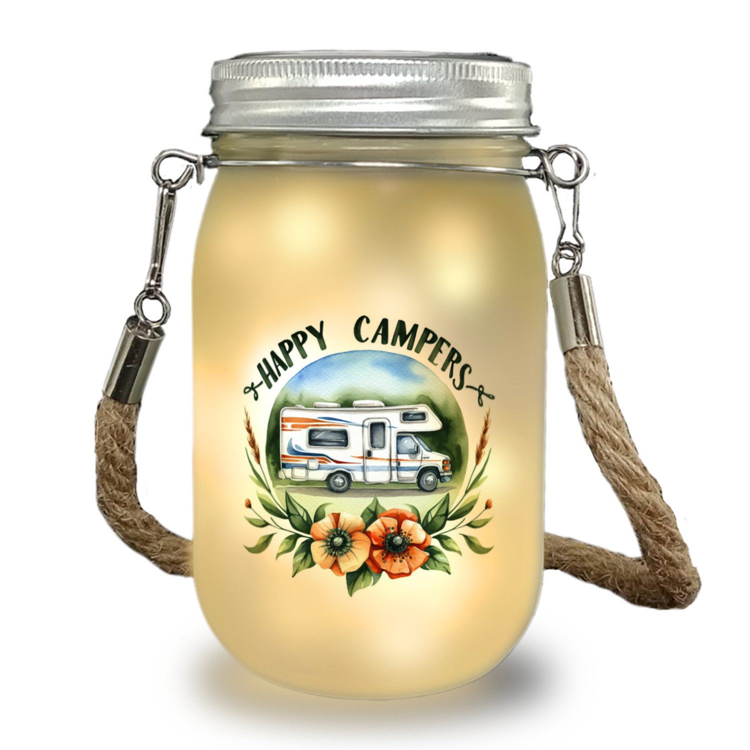 speecheese Dekolicht Wohnmobil Happy Campers Solarlicht