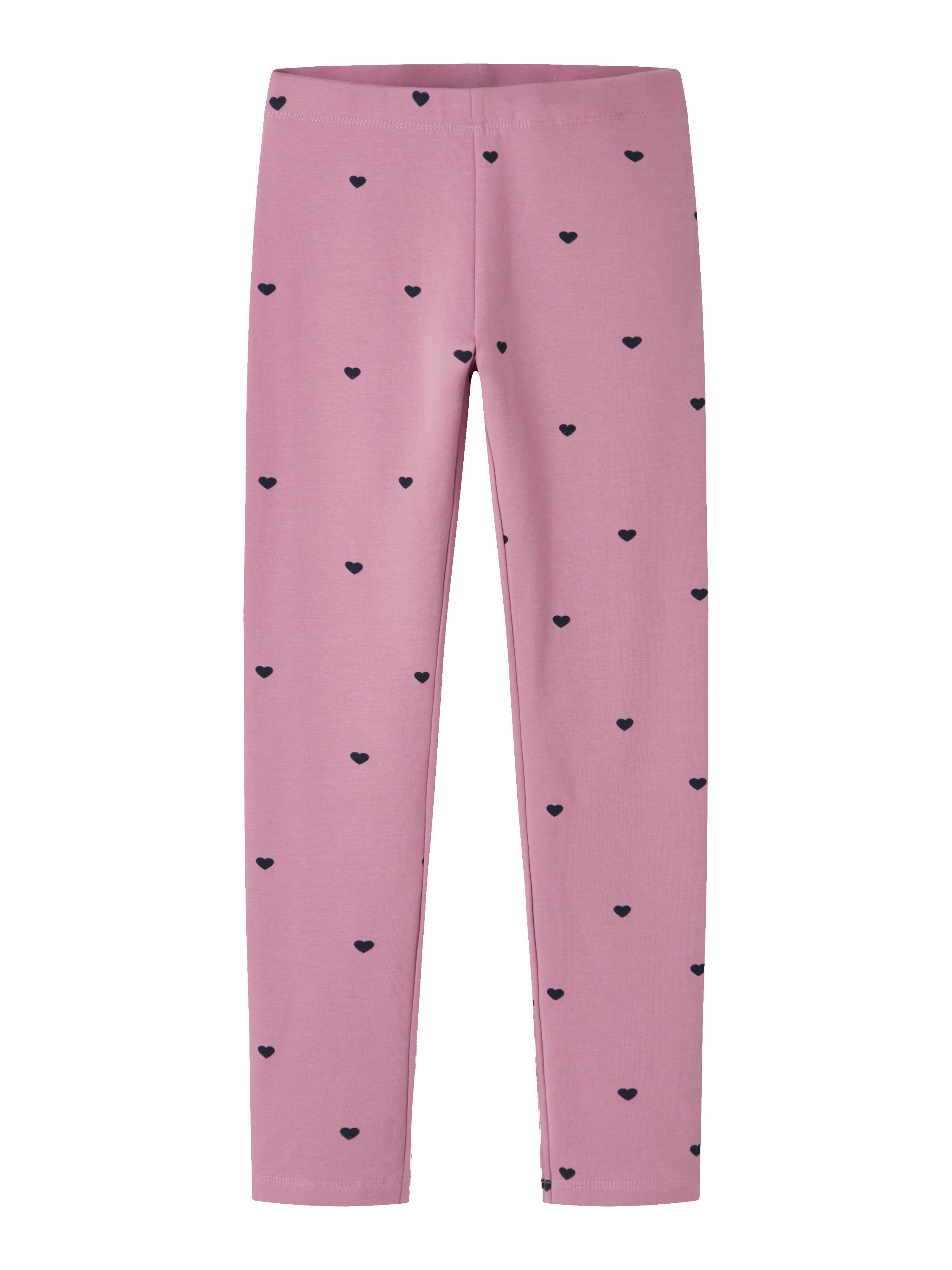 Name It Leggings NKFDAVINA AOP SWE LEGGING BRU NOOS mit Stretch, regular fit, angeraute Innenseite – Bild 2 von 4