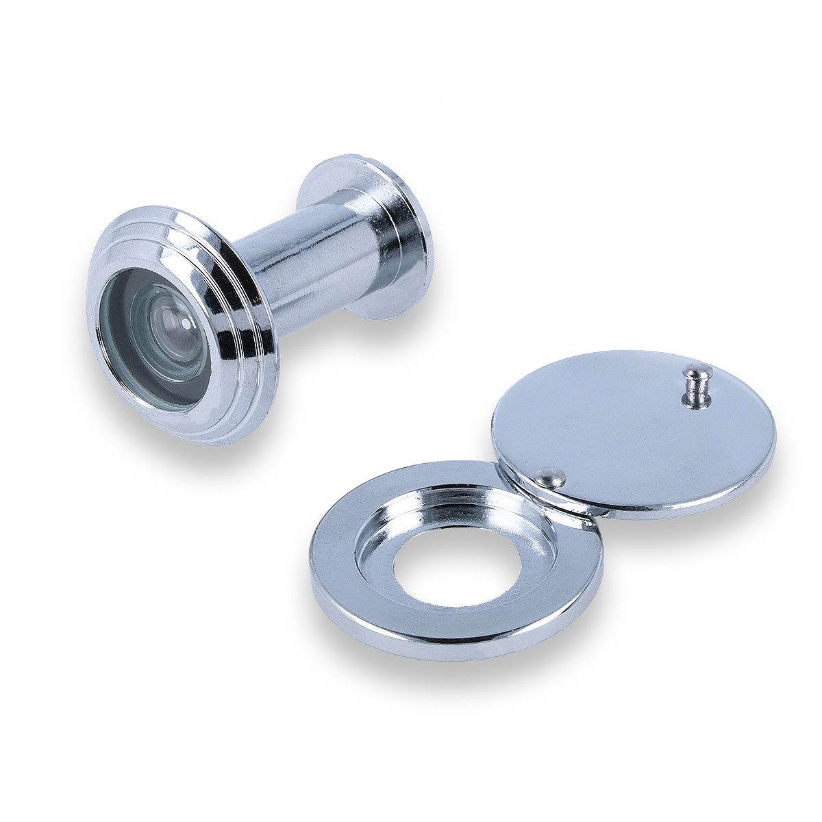 MS Beschläge Türspion Türspion Feuerschutz Türgucker Sicherheit Guckloch, Türstärke 35-55 mm