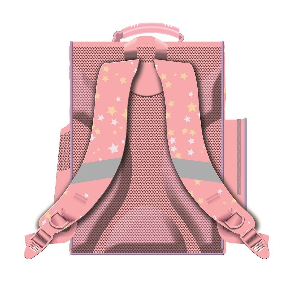 Familando Schulranzen Disney Minnie Mouse Schultasche 1. Klasse, ergonomischer Tornister (Set, 7-tlg., inkl. Federmappe, Brotdose und Trinkflasche), ergonomisch – Bild 4 von 5