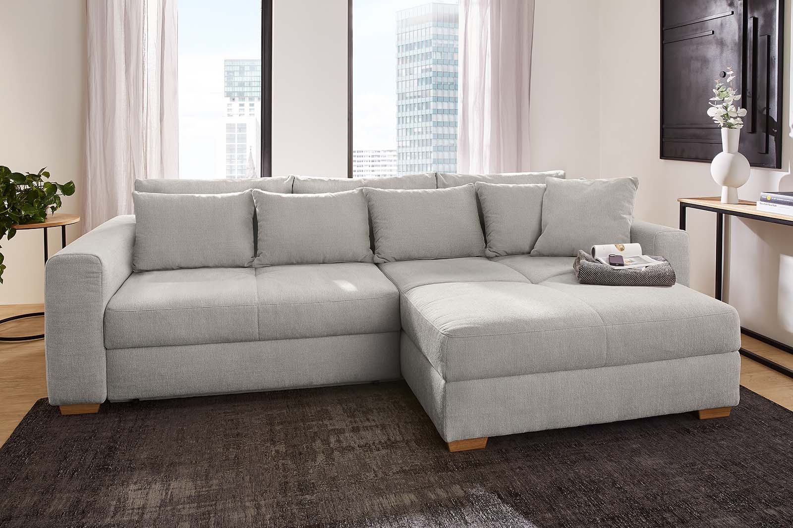 Jockenhöfer Gruppe Ecksofa "Kampen L-Form, B: 288 cm" mit Bettfunktion, Bet günstig online kaufen