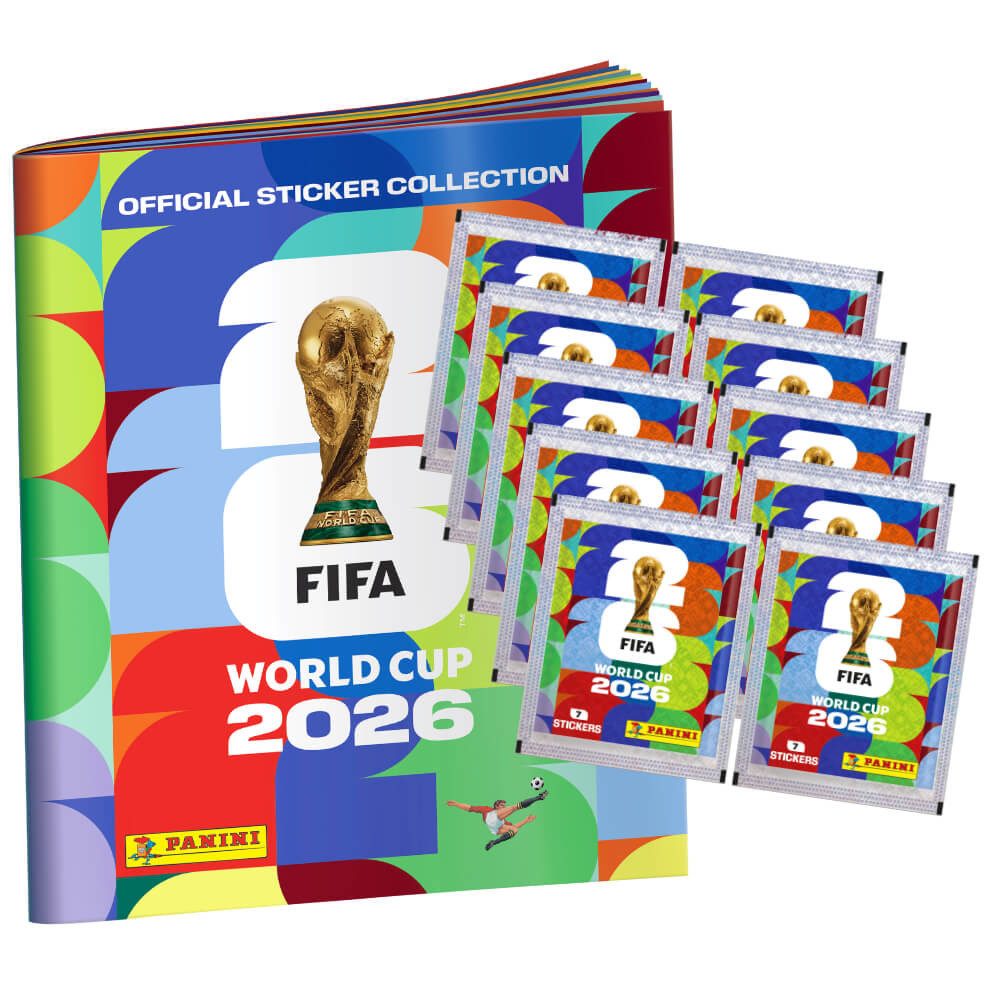 Panini Sammelkarte Fifa World Cup 2026 Sticker - WM Sammelsticker, - 1 Album + 10 Tüten