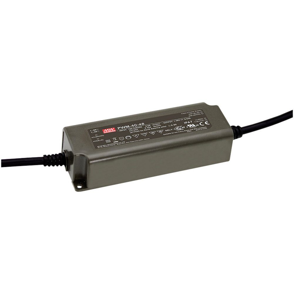 MW Mean Well PWM-40-24 LED-Trafo Konstantspannung 40.08 W 0 - 1.67 A LED Trafo