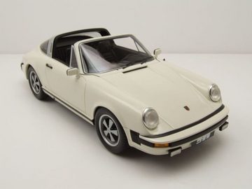 Schuco Modellauto Porsche 911 Targa 1977 weiß Modellauto 1:18 Schuco, Maßstab 1:18