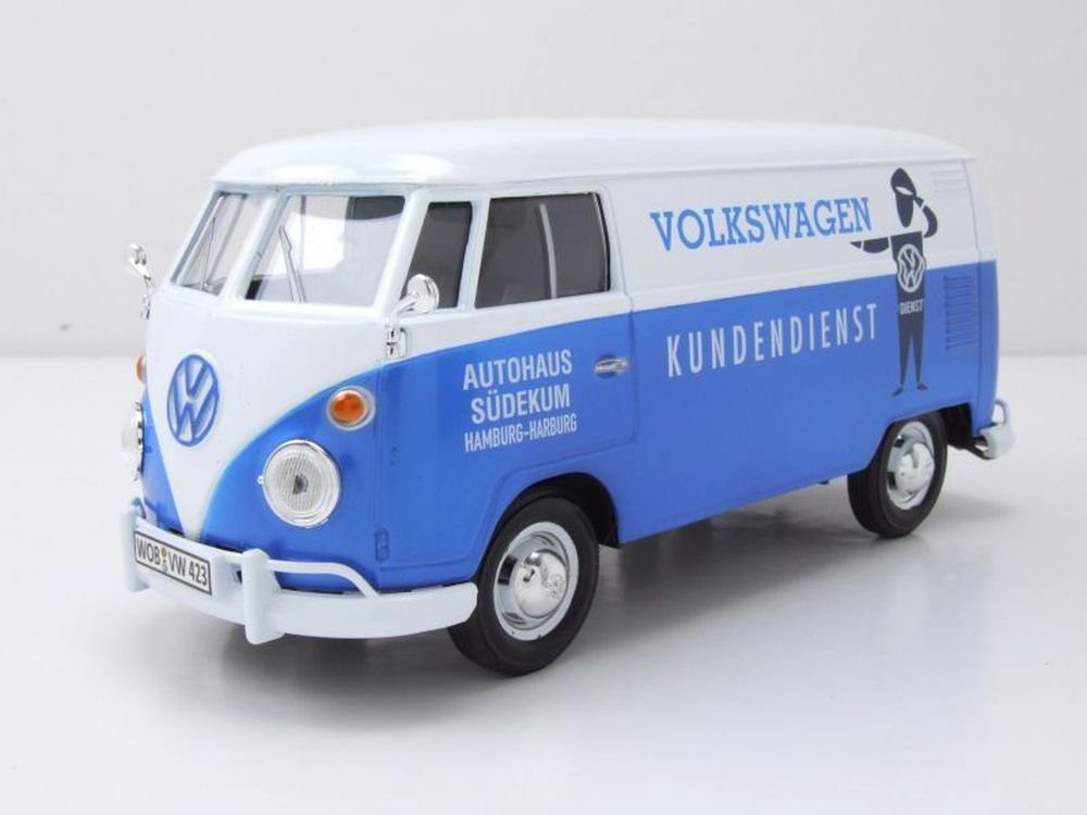 Maxichamps Modellauto VW T1 Bus Kastenwagen 1963 rot Modellauto 1