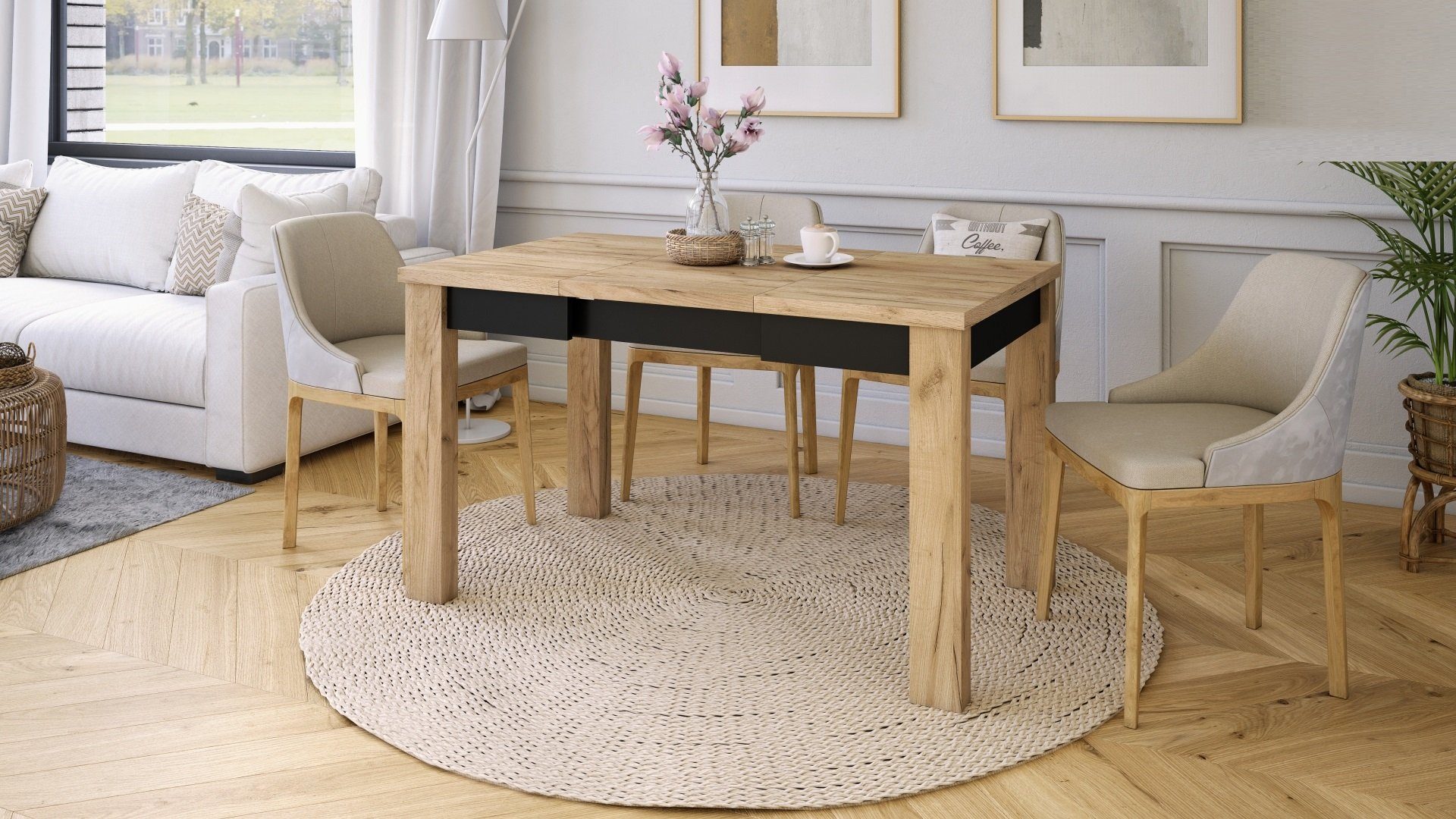 designimpex Esstisch Design Fonte Tisch ausziehbar günstig online kaufen
