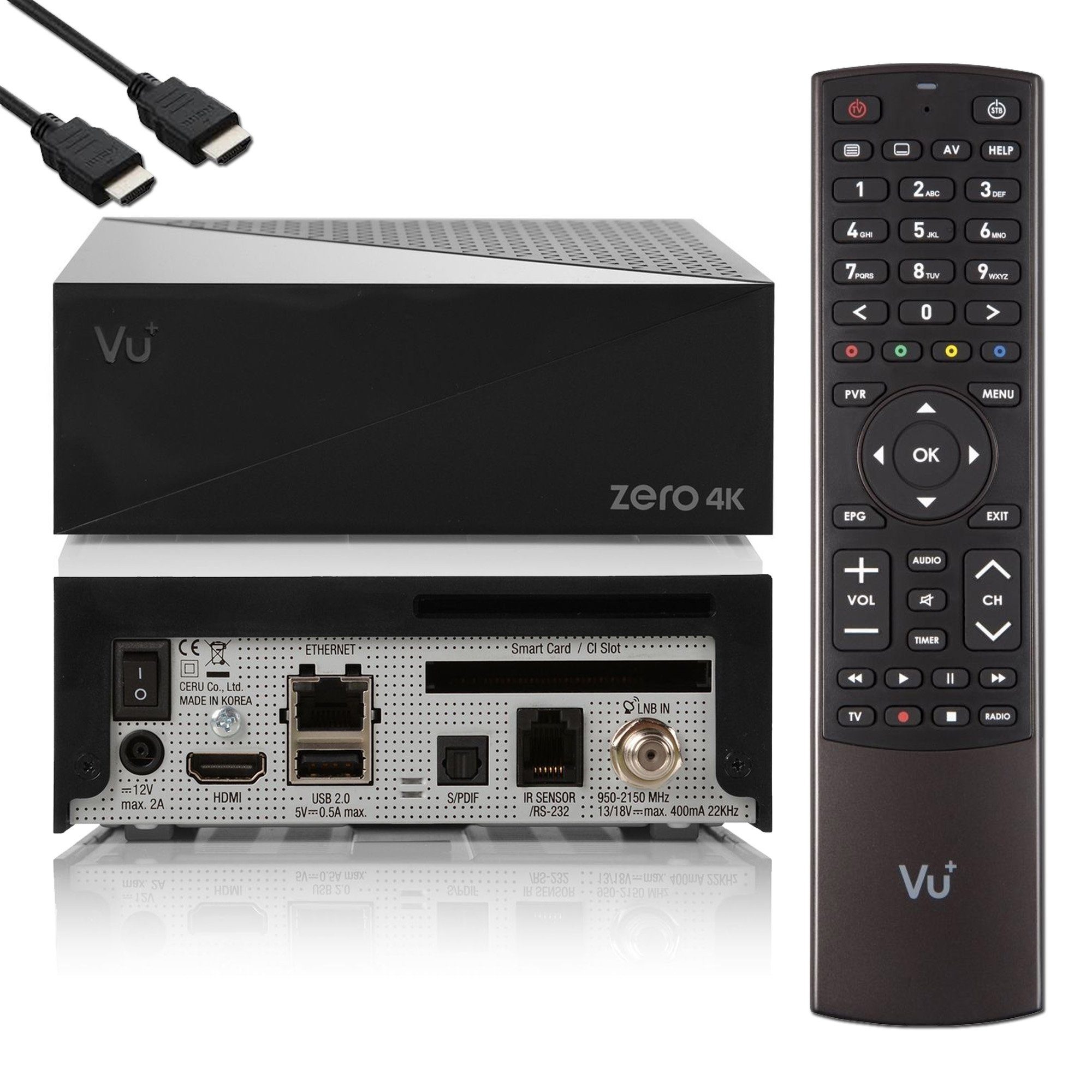 Zero 4K 1x DVB-S2X Multistream Linux UHD Receiver SAT-Receiver