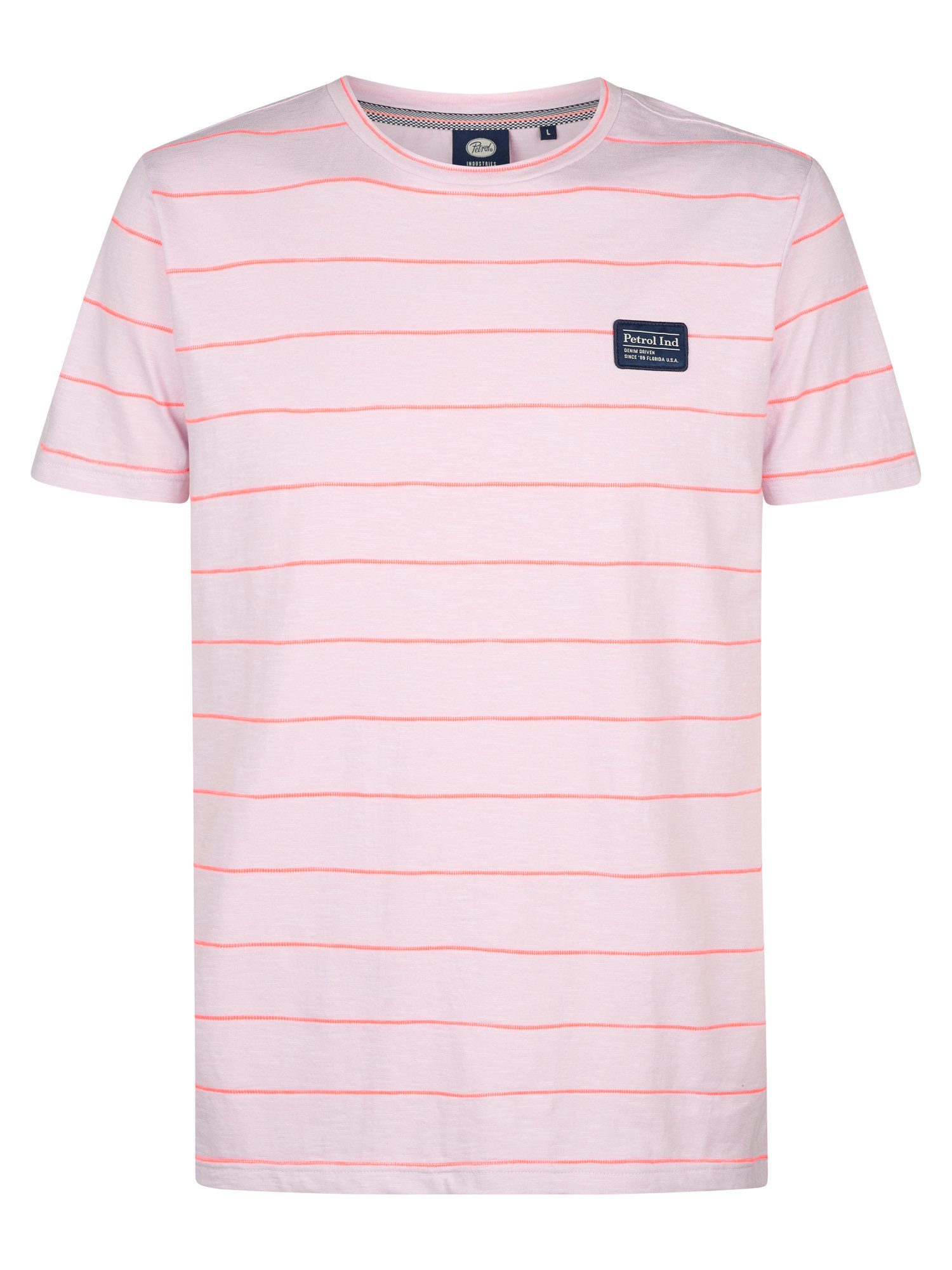 Petrol Industries T-Shirt – Gestreiftes Kurzarmshirt mit Logo