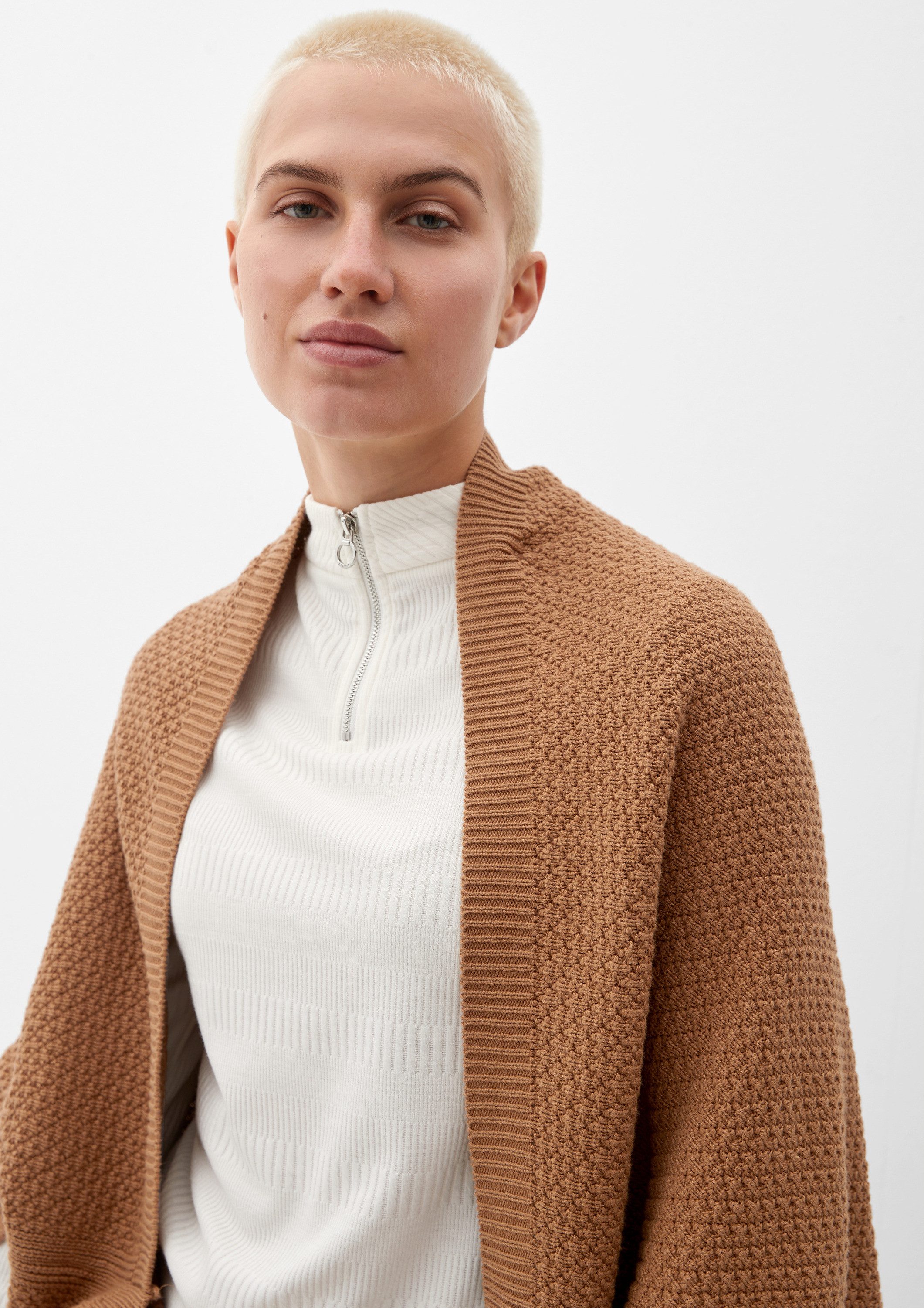 s.Oliver Poncho Indoor-Poncho Poncho aus Baumwollmix – Bild 4 von 5