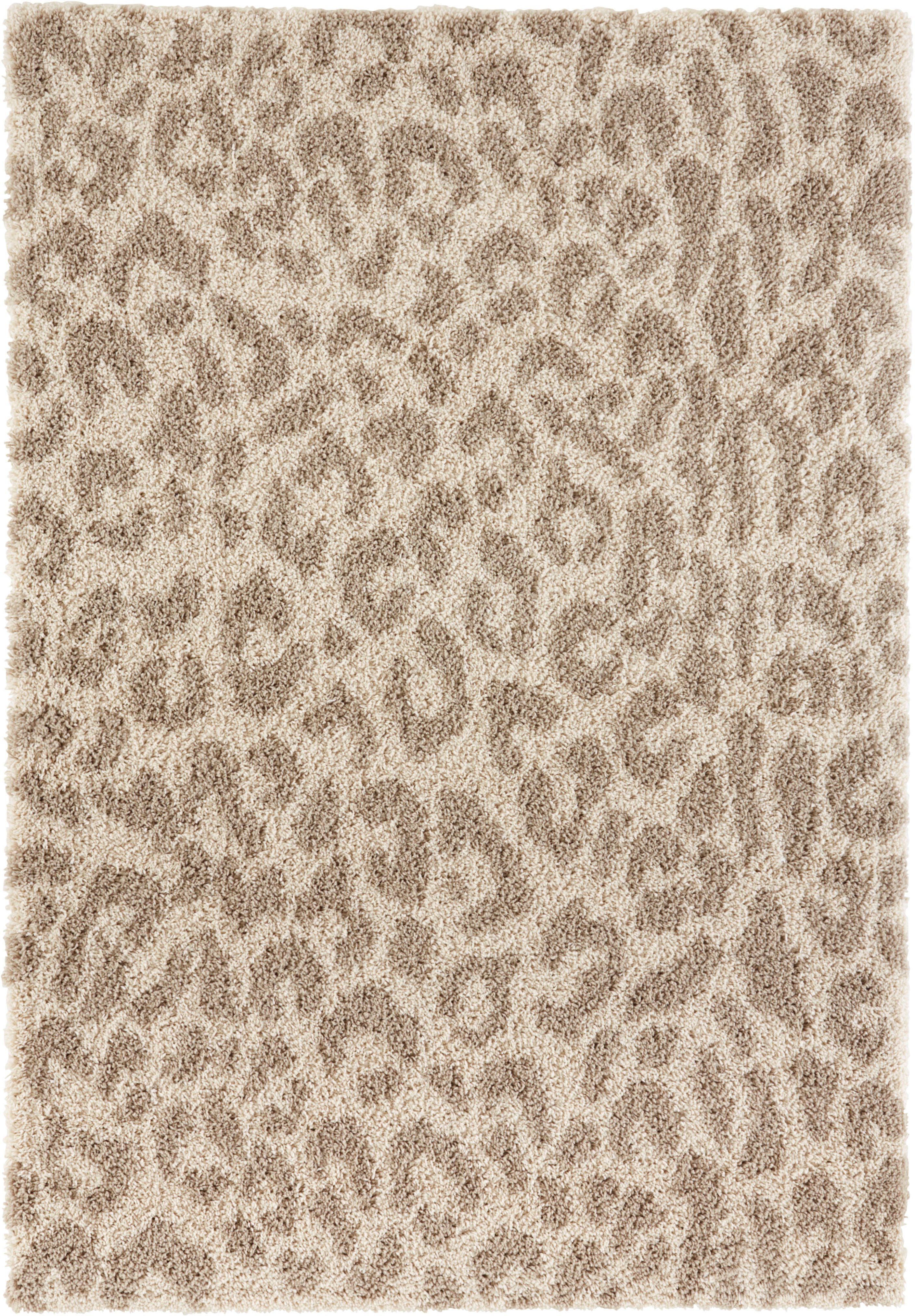 Hochflor-Teppich »Gemma«, my home, rechteckig, Höhe: 35 mm, Weicher  Hochflor, Tier Motiv, Leopard, Robust & Pflegeleicht