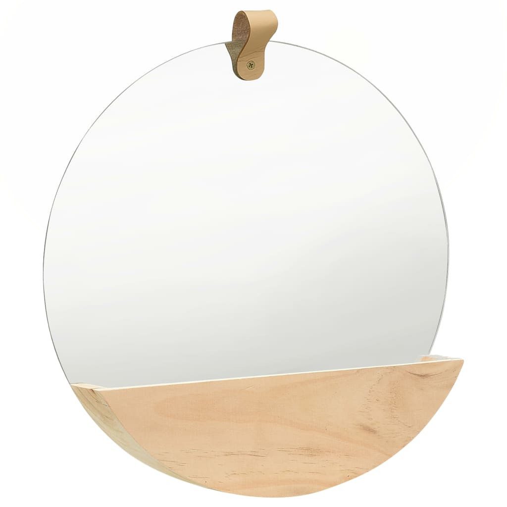 vidaXL Spiegel Wandspiegel Kiefer Massivholz 35 cm (1-St)
