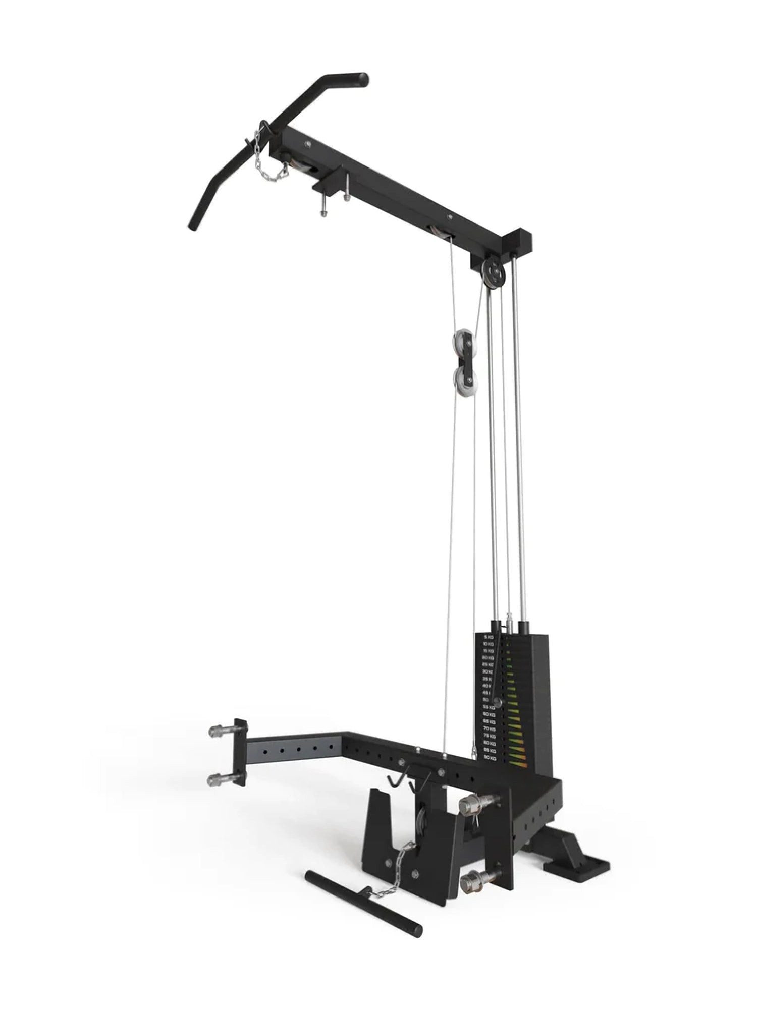 Power Rack R8-Latzug mit Steckgewichten, Rudereinheit