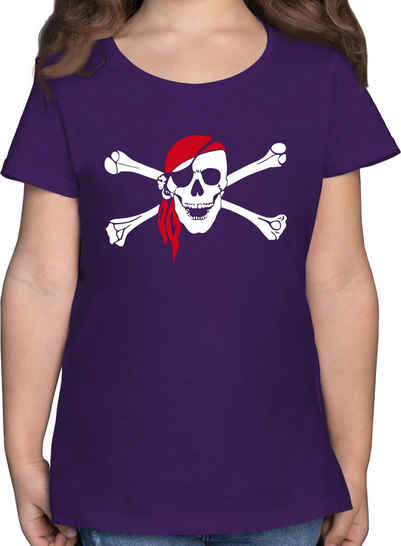 Shirtracer T-Shirt Totenkopf Pirat Kopftuch Kindermotive