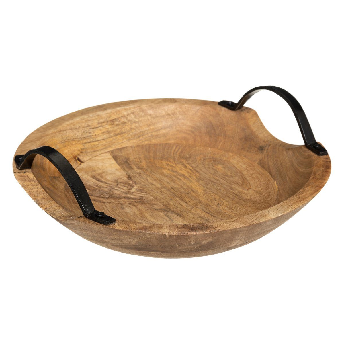 Atmosphera Créateur d'intérieur Dekoobjekt Dekoschale aus Mangoholz, Ø 30 c günstig online kaufen