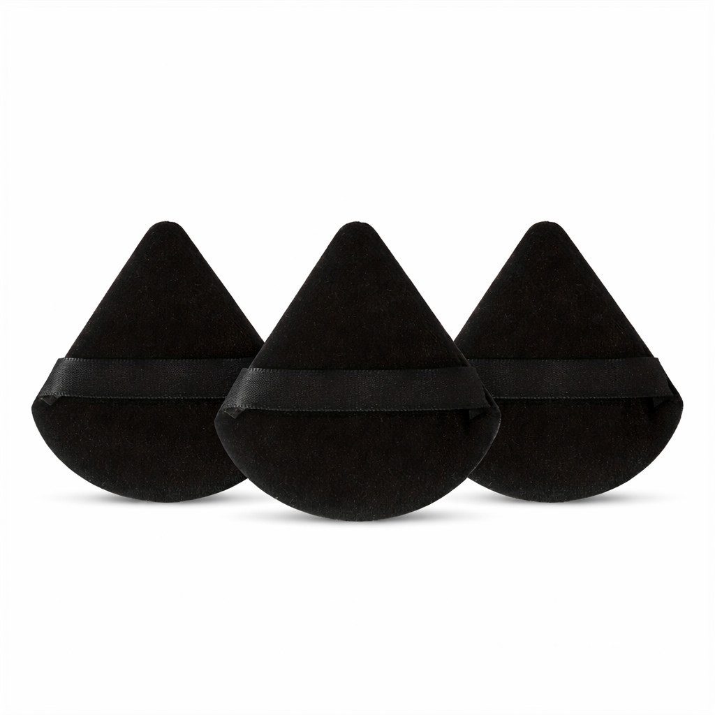 ILOKEN Make-up Schwamm 3er Puder Puff Set samtweich Make-up Schwamm mit Schlaufe nass&trocken, Make-up Schwamm Set, 3 tlg., 3-tlg. Make-up Schwamm Set, 3er Make-up Schwamm Set mit Schlaufe