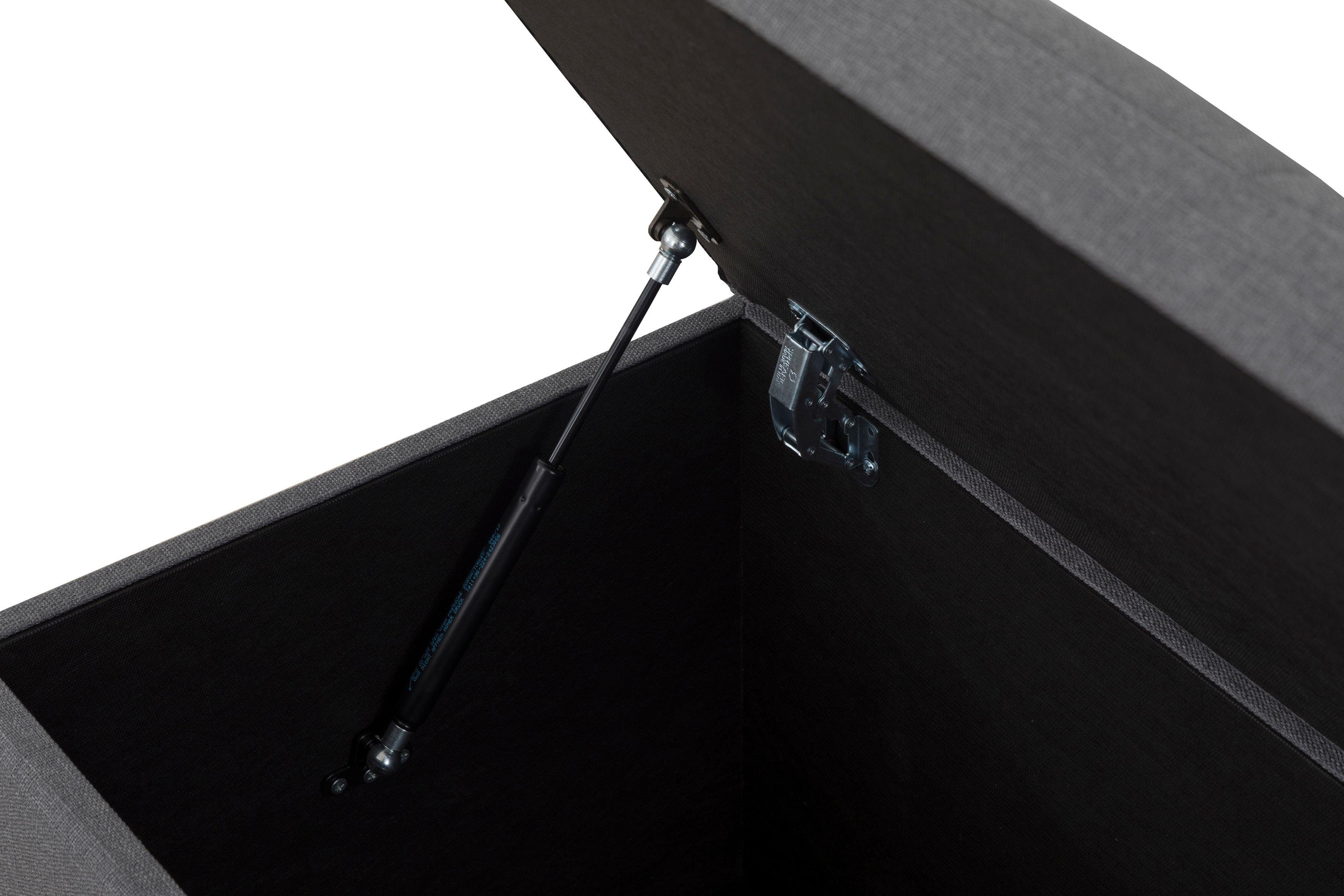 Home affaire Hockerbank Checked, mit Stauraum, Breite 120 cm und 160 cm, als Bettbank geeignet