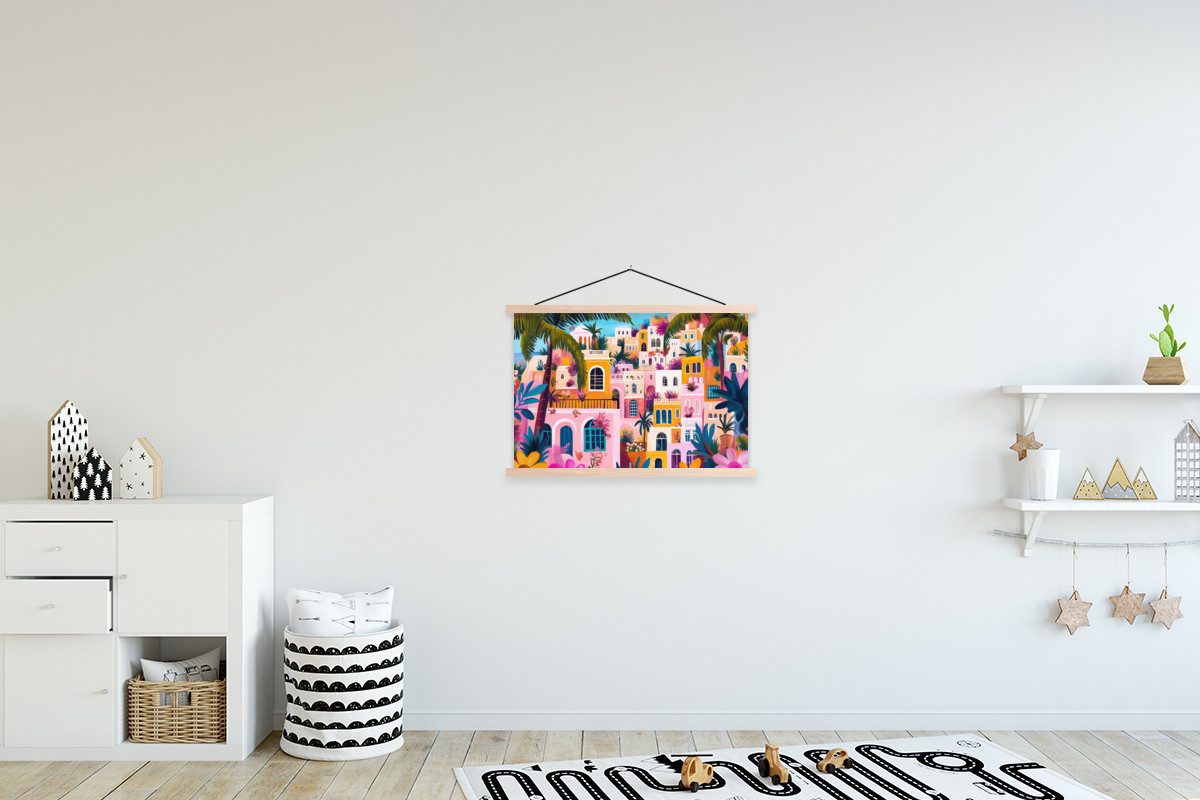 MuchoWow Poster Bunt - Rosa - günstig online kaufen