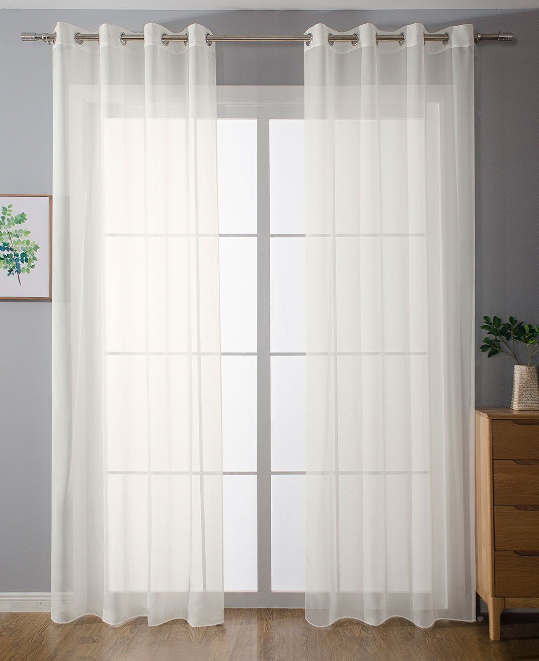 Gardinenbox Gardine, Ösen (2 St), transparent, günstig online kaufen
