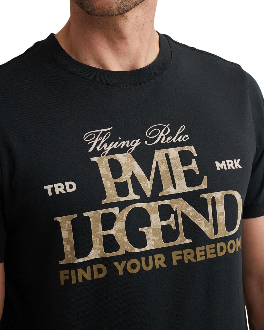 PME LEGEND T-Shirt SHORT SLEEVE R-NECK BIG ART PACKAGE (1-tlg) mit Stretch
