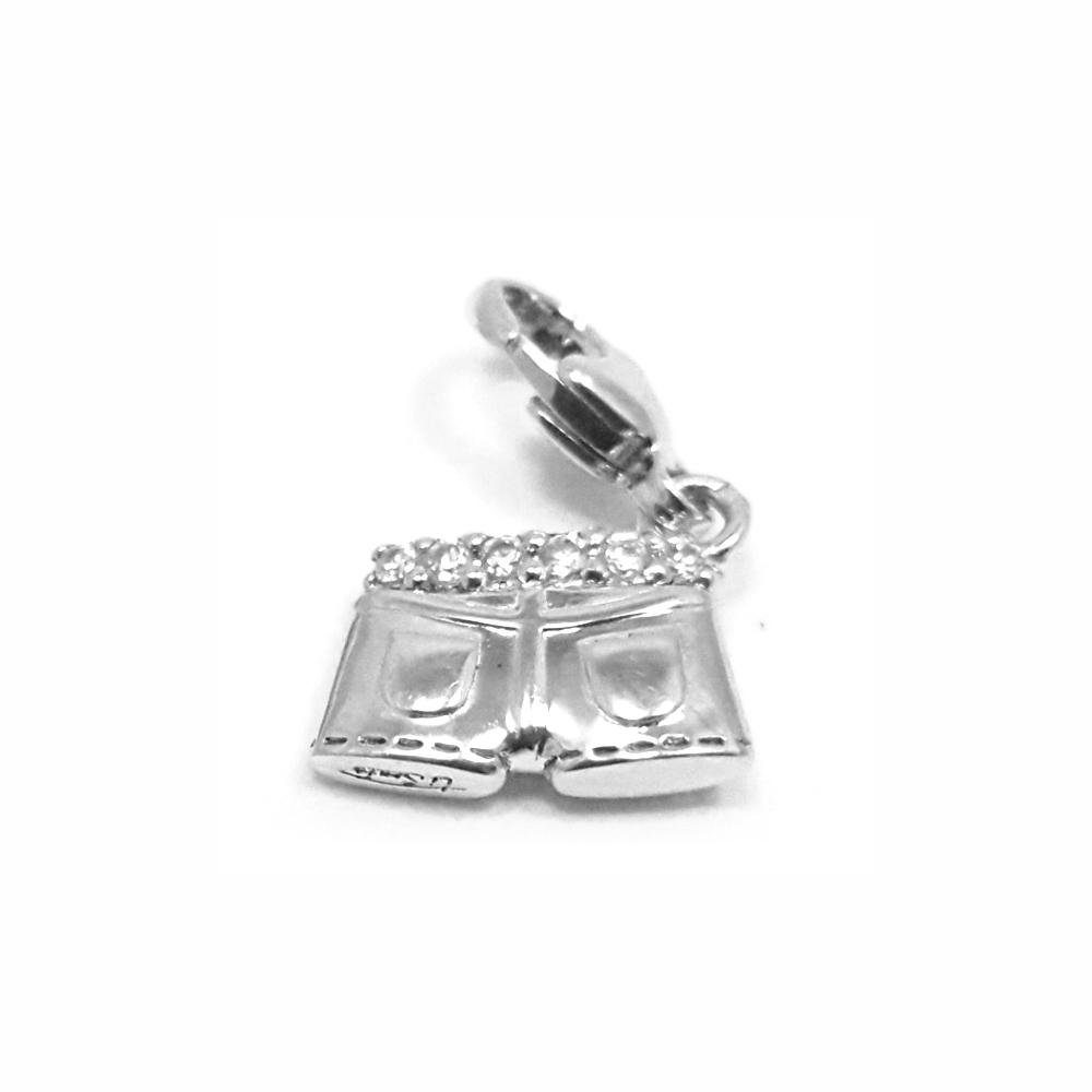 TI SENTO - Milano Edelstahlkette Halskette-Anhänger Charm Damen Modeschmuck Ti Sento 8174ZI 1 cm Silber