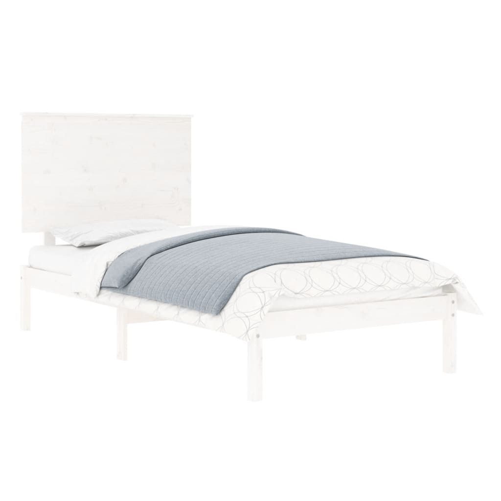 vidaXL Massivholzbett Weiß 90x190 cm 3FT Single1083834 günstig online kaufen