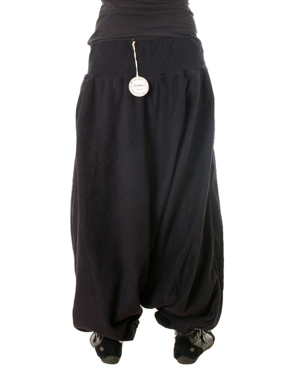 Fleecehose Haremshose aus Fleece Einheitsgröße/Lange Größe