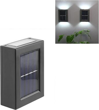 DOPWii Gartenleuchte Solar Garten Wandleuchten,4 Stück Solar Led Wandleuchte,IP65