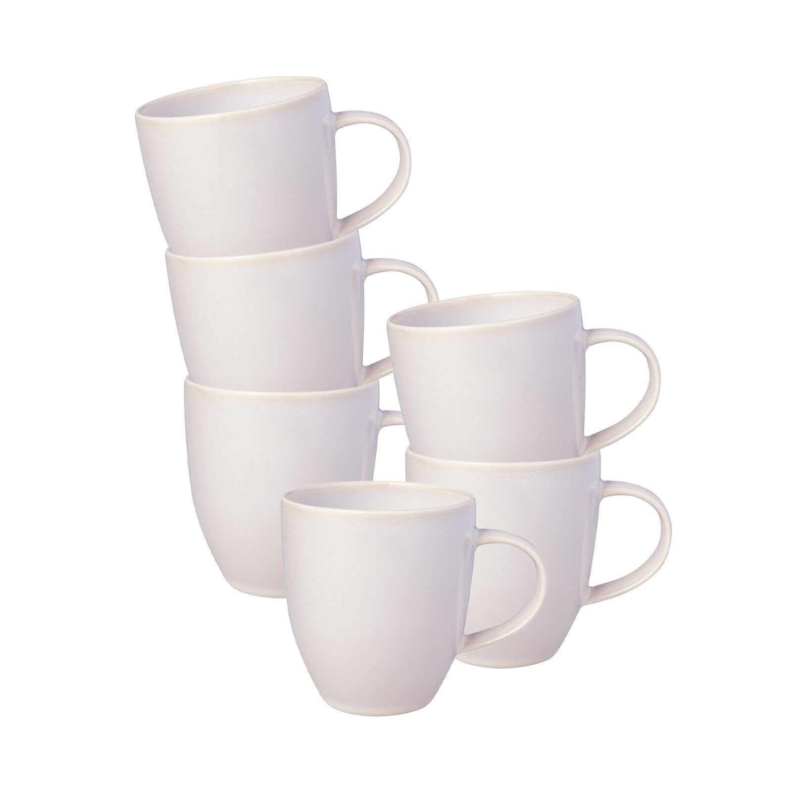 like. by Villeroy & Boch Becher Crafted Kaffeebecher 358 ml 6er Set, 6-tlg., Porzellan