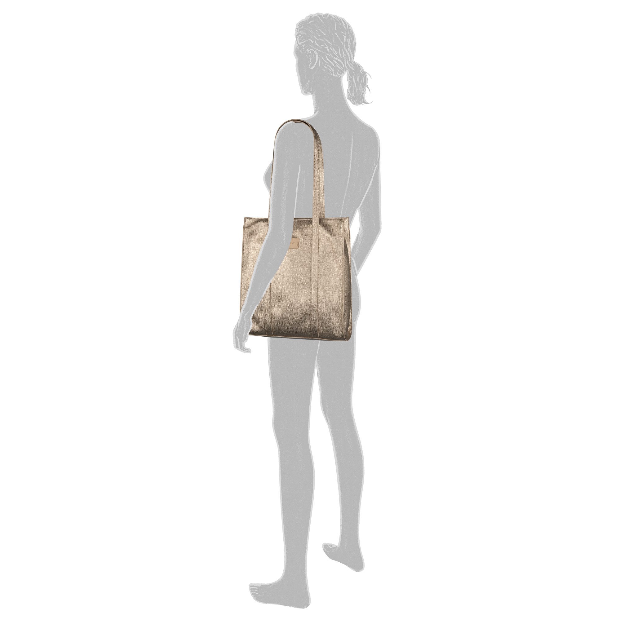 Gabor Shopper Elfie, aus fein genarbtem, glattem Kunstleder und mit einem Logo Rubber Patch