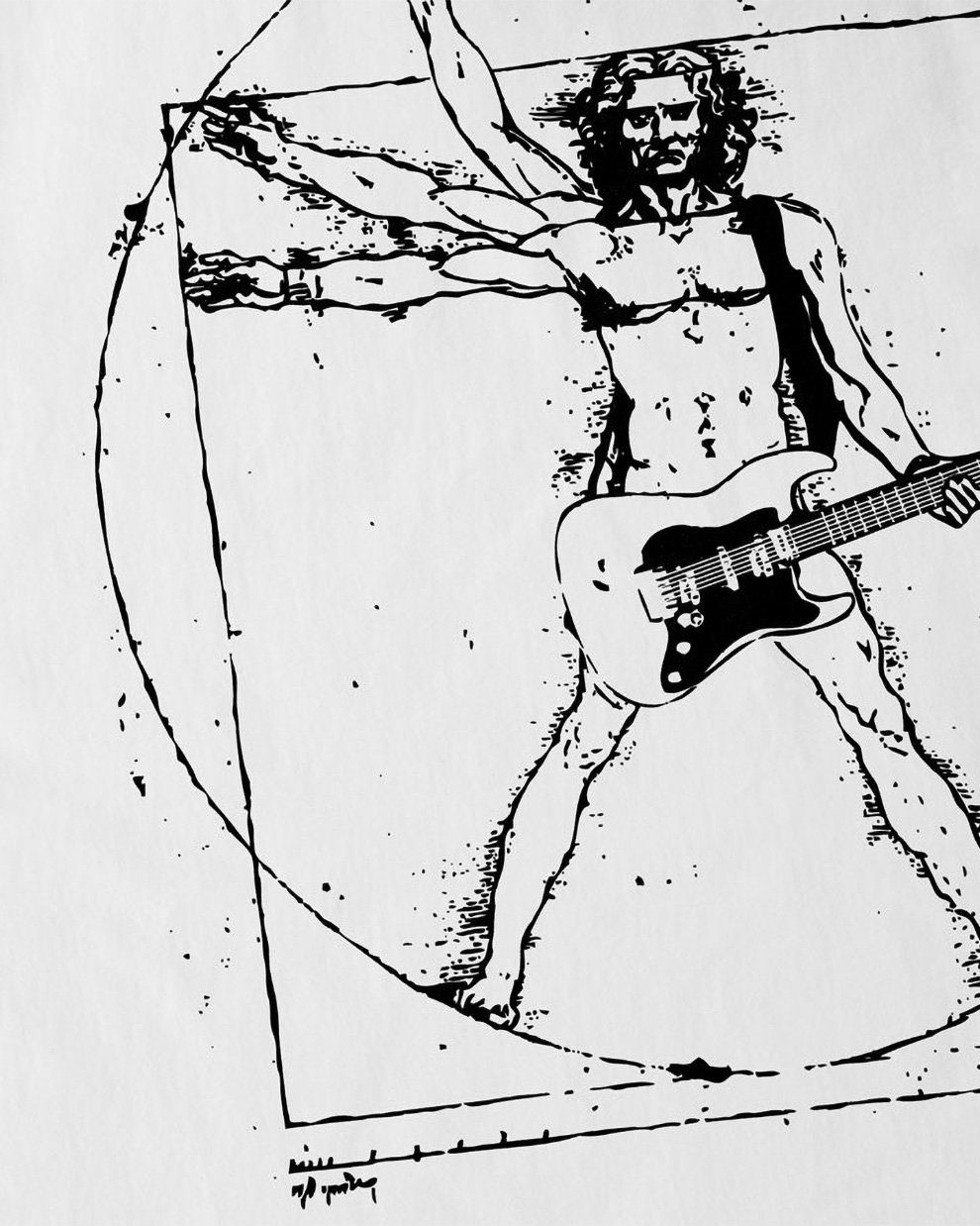 style3 T-Shirt Da Vinci Rock musik festival gitarre metal open air mensch günstig online kaufen