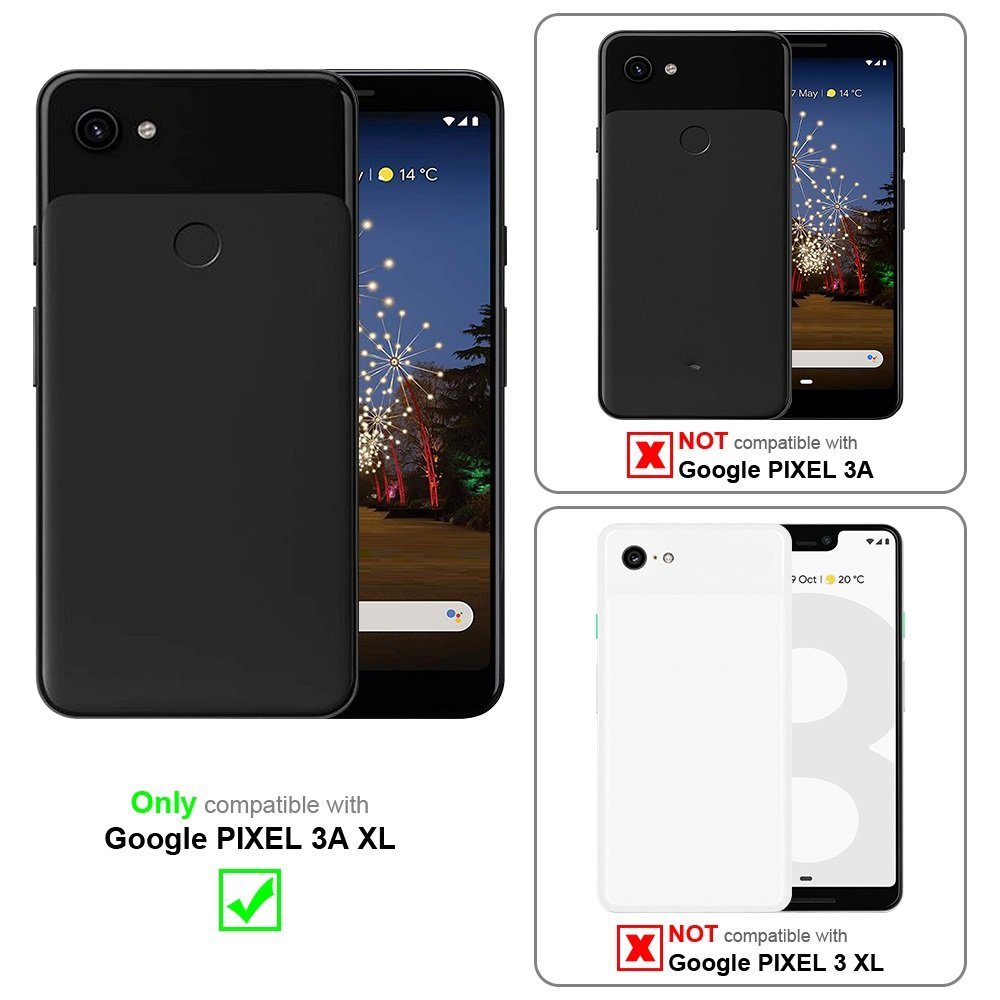Cadorabo Handyhülle für Google PIXEL 3A XL Hülle Google PIXEL 3A XL, Klappbare Handy Schutzhülle - Hülle - mit Standfunktion und Kartenfach