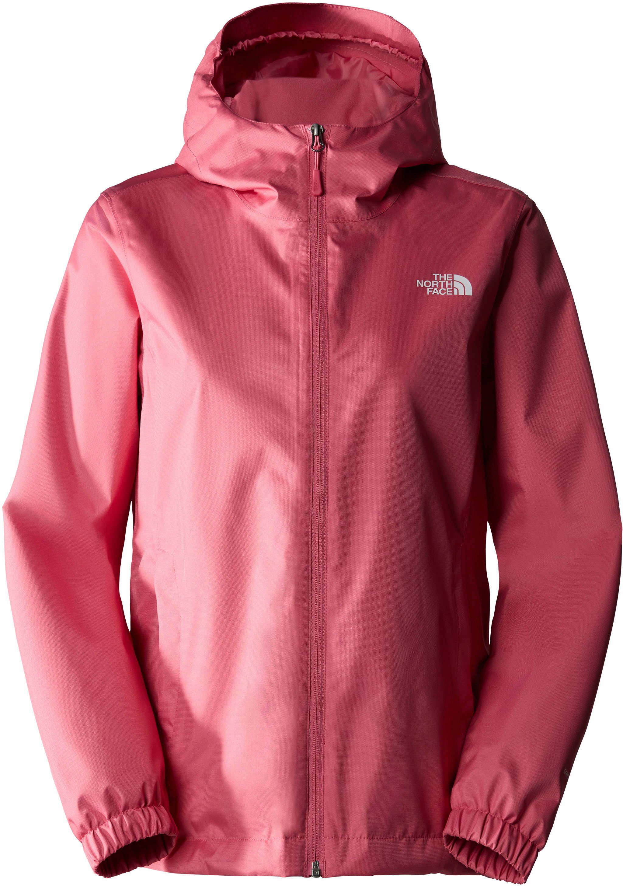 The North Face Funktionsjacke W QUEST cosmo - JACKET Logostickerei pink mit EU (1-St)