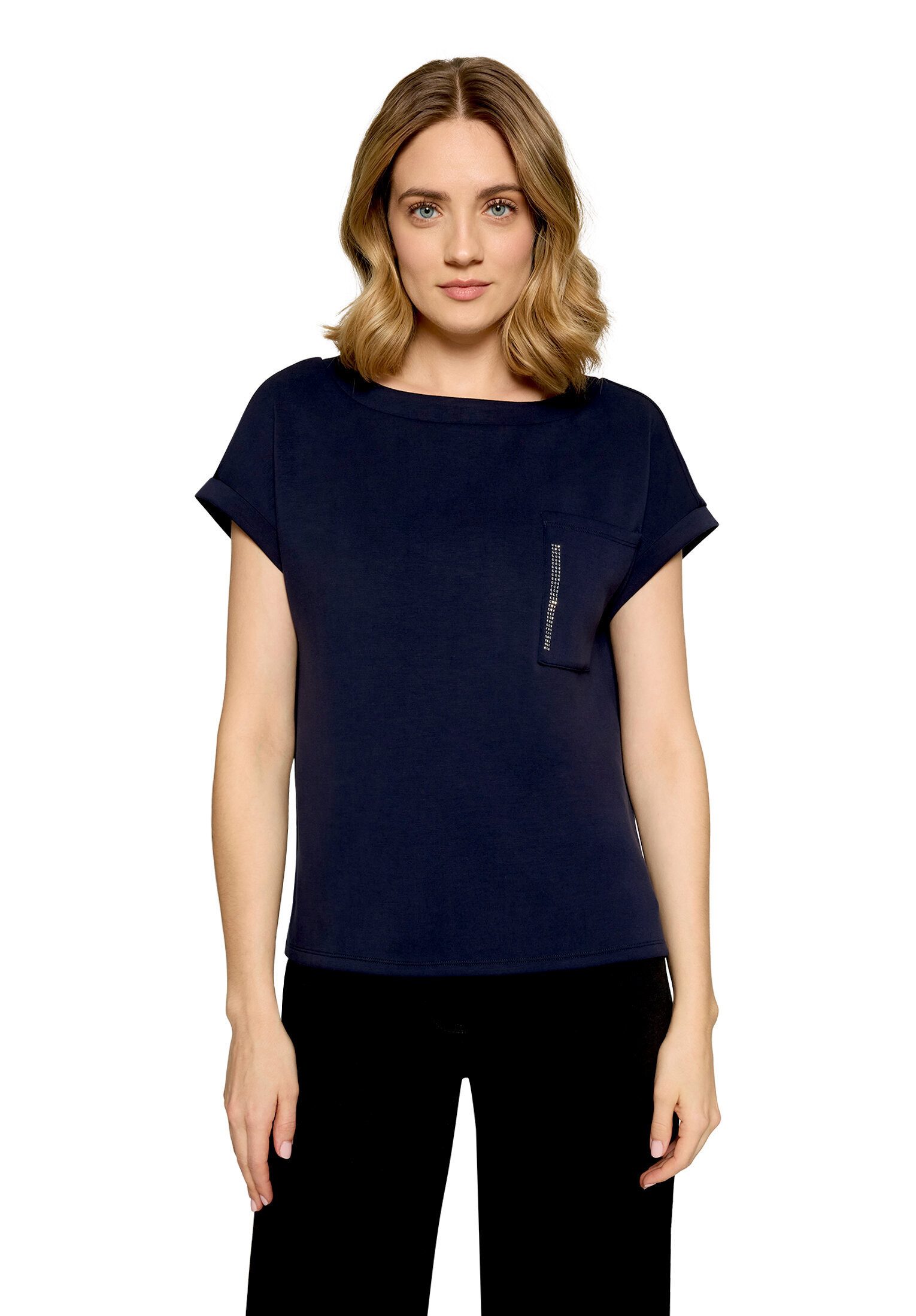 Betty Barclay Kurzarmshirt Damen mit Seitenschlitzen (1-tlg)