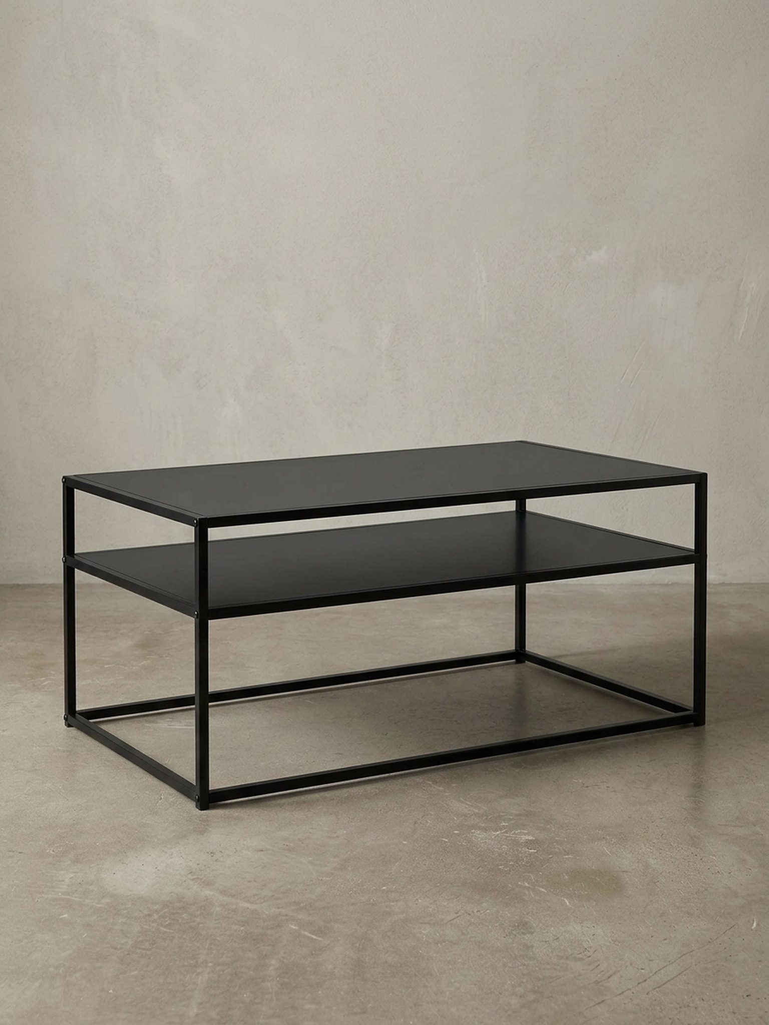 KADIMA DESIGN Couchtisch Kaffeetisch "Modern Edge", Industrieller Stil mit Stauraum